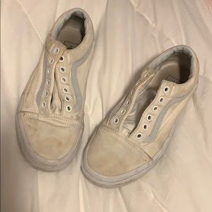 Cream coloured vans